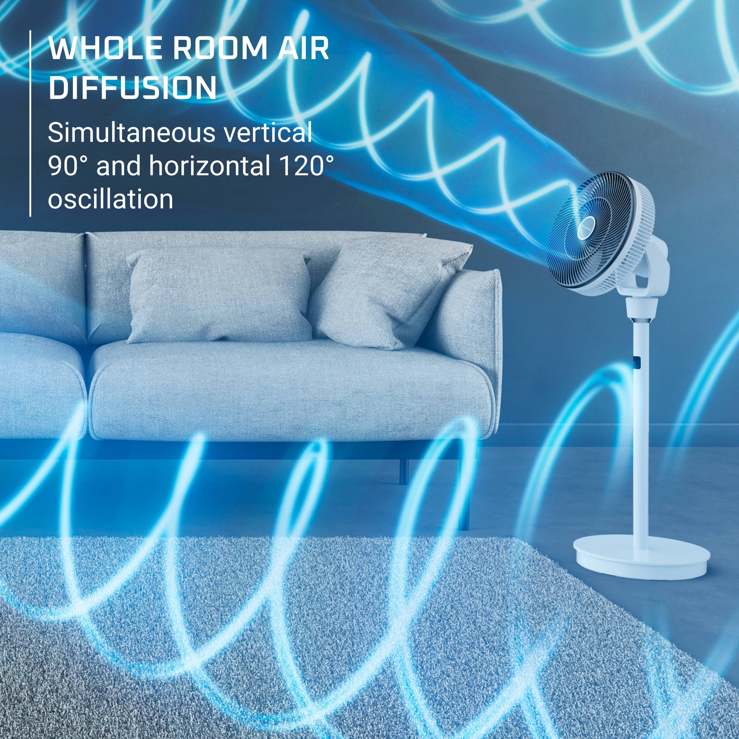 Turbo Swift Silence QV5040 statiefventilator