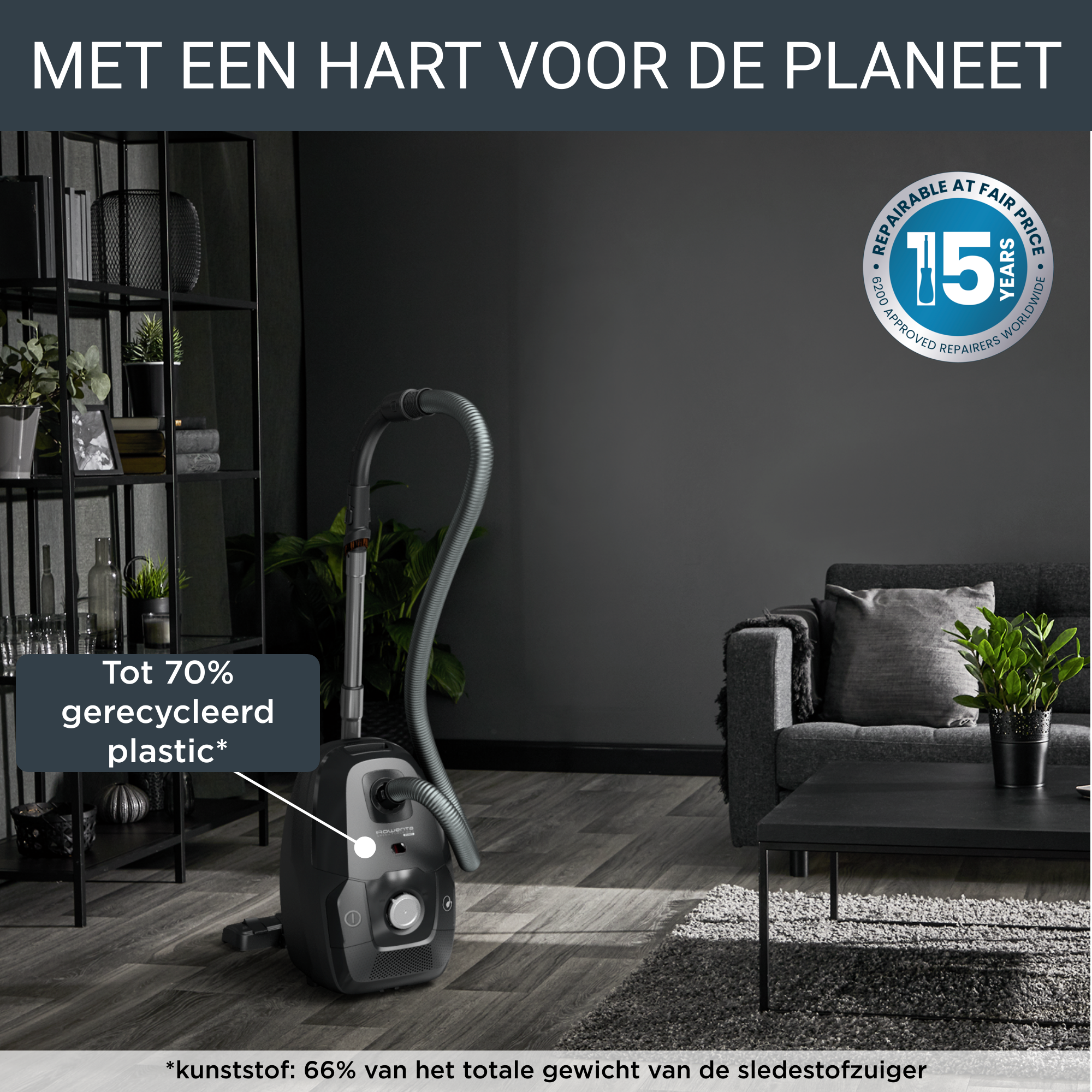 Green Force Silence RO6136 Stofzuiger met zak