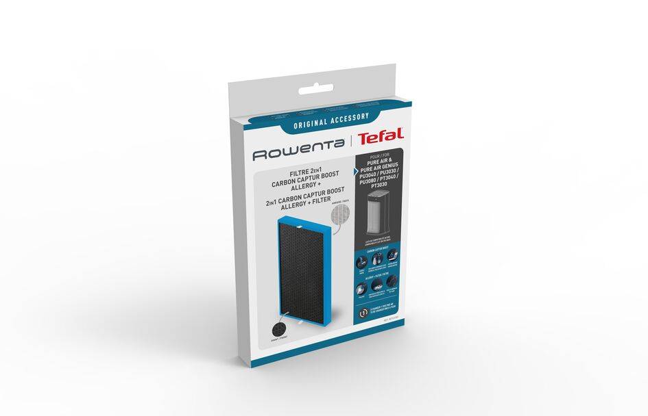 Filter 2 in 1 Carbon Captur boost en Allergy+ XD7231E0
