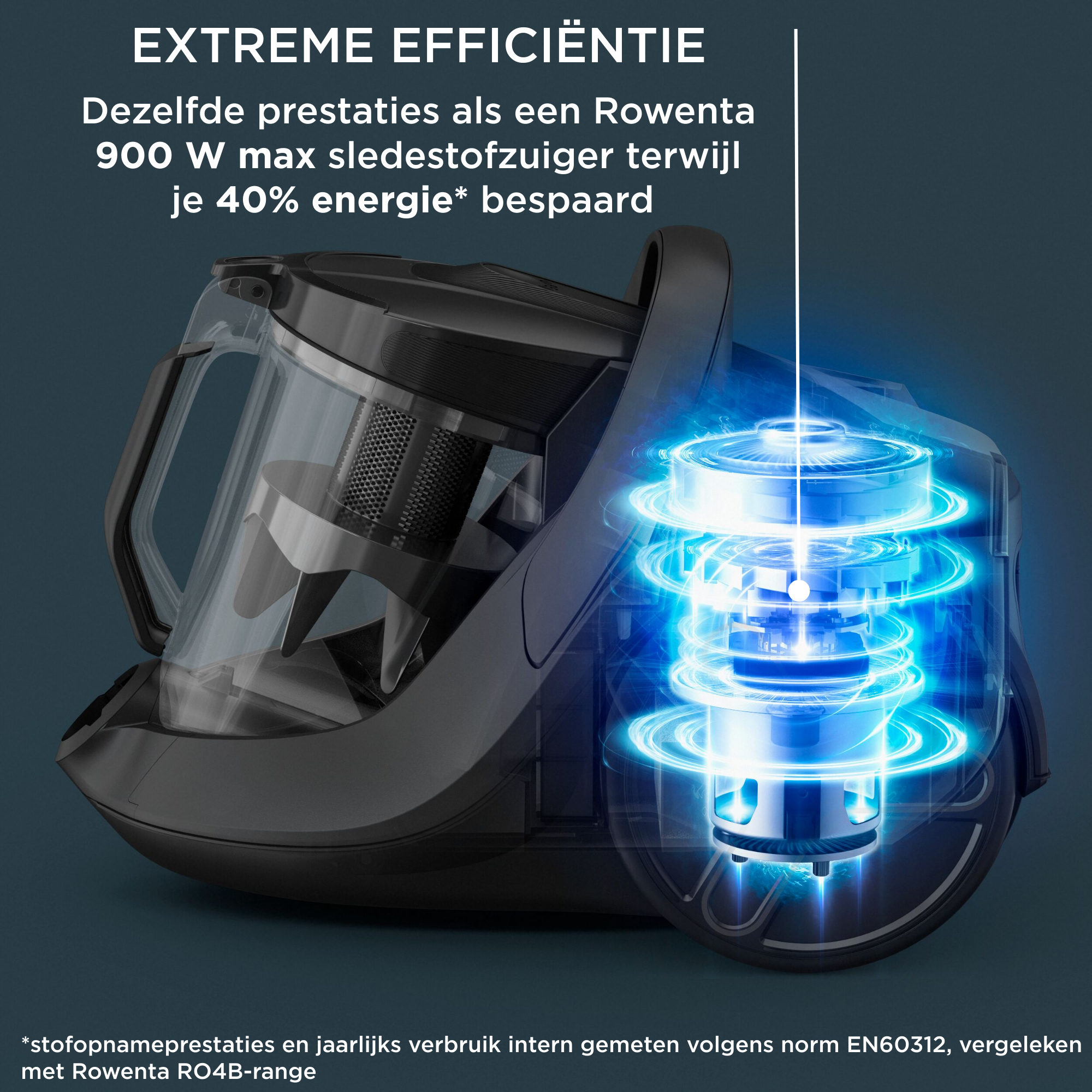 Rowenta Green Force Cyclonic Effitech® RO7C36 Stofzuiger zonder zak