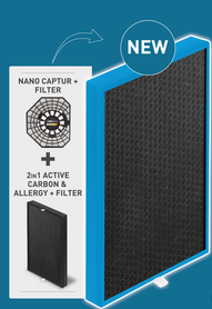 Filter 2 in 1 Carbon Captur boost en Allergy+ XD7231E0