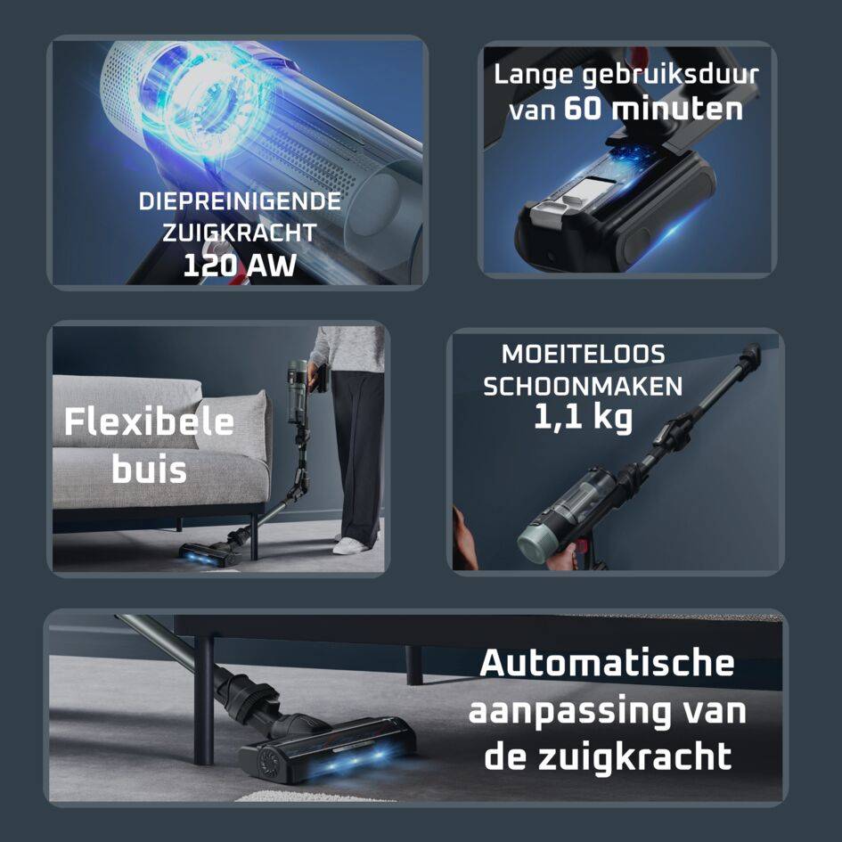 X-Force Flex 10.80 Allergy RH7A35 Steelstofzuiger