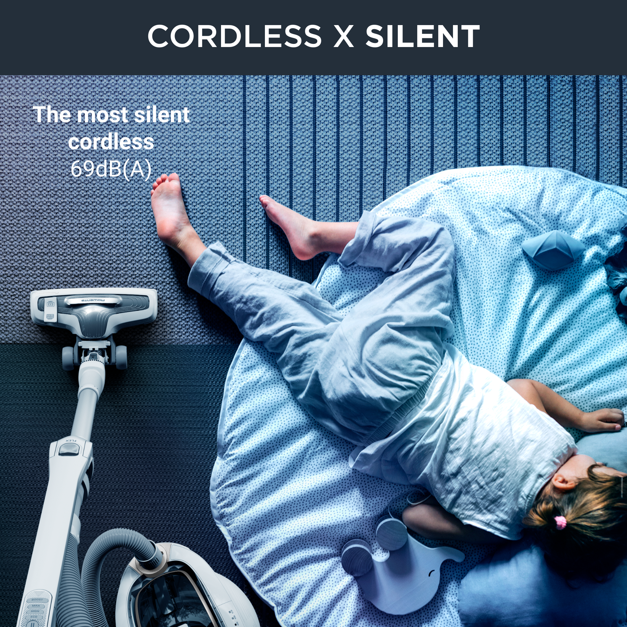 X-Ô 90 IX7767 Snoerloze Sledestofzuiger