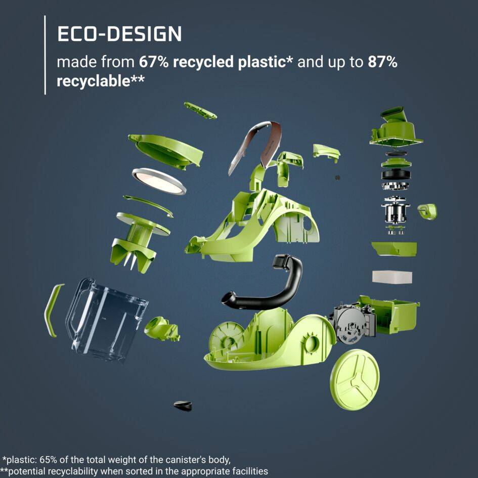Green Force Cyclonic Effitech®+ RO7C89 Stofzuiger zonder zak