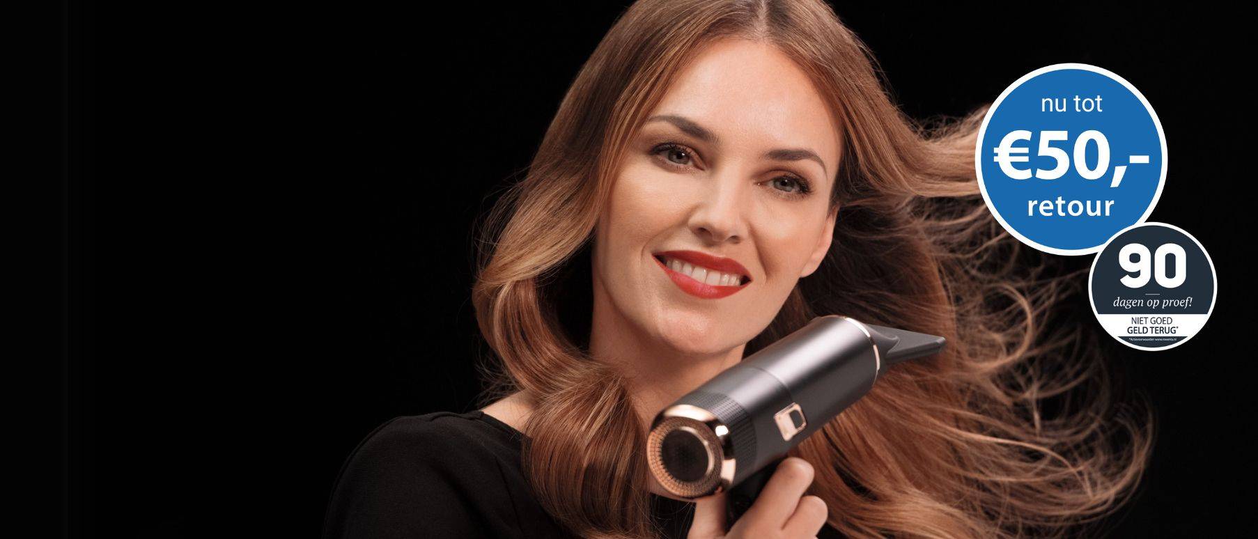 Tot 50 euro cashback op geselecteerde Rowenta haarstyling producten