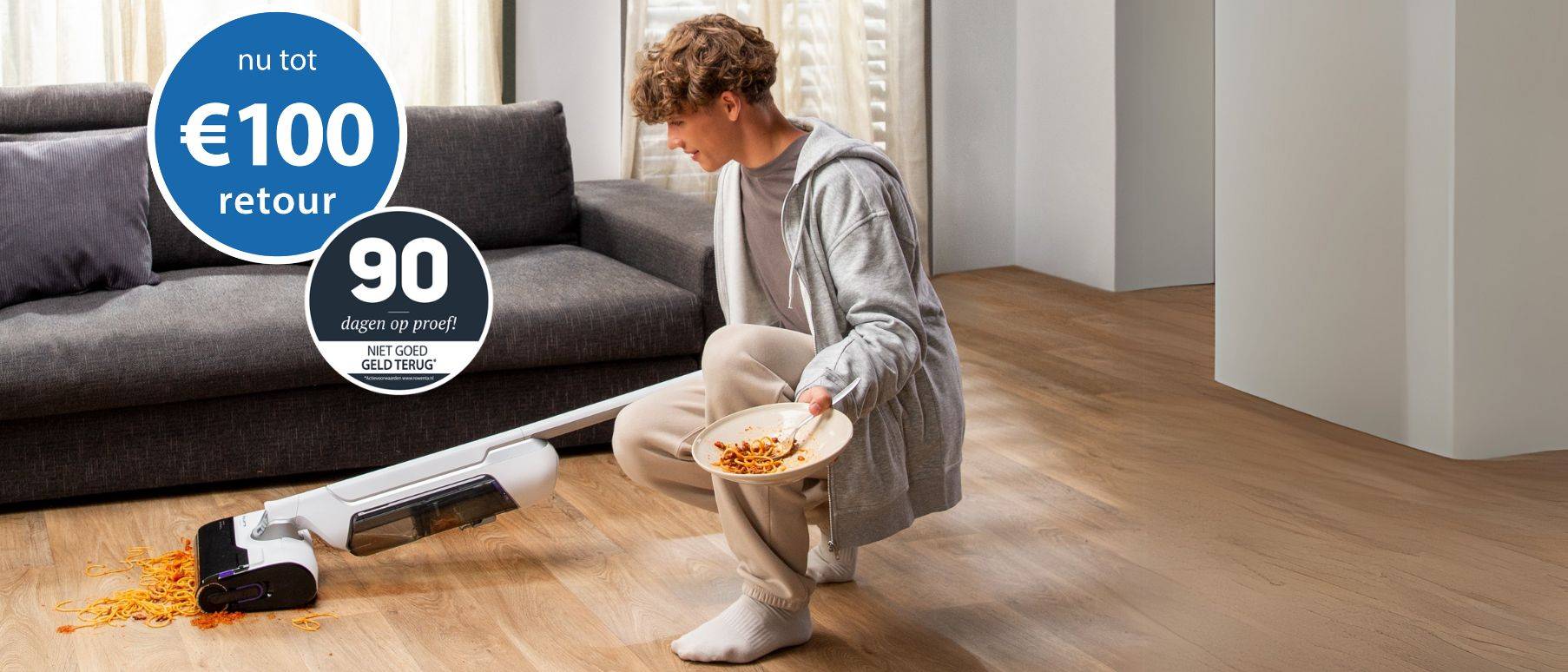Nu tot 100 euro retour op geselecteerde Rowenta reinigers